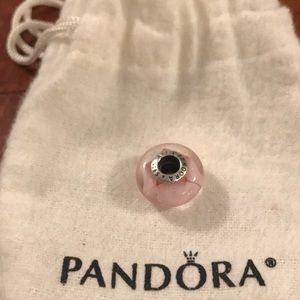 Pandora pink murano bead